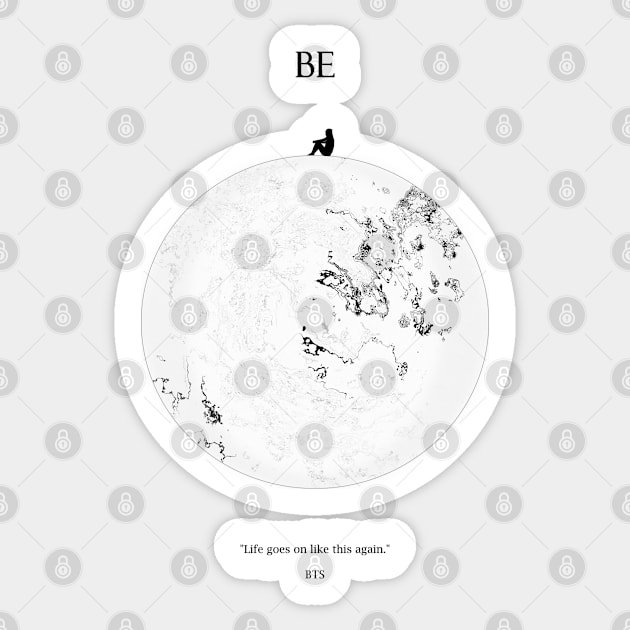 BE Moon Dark Sticker by ZoeDesmedt